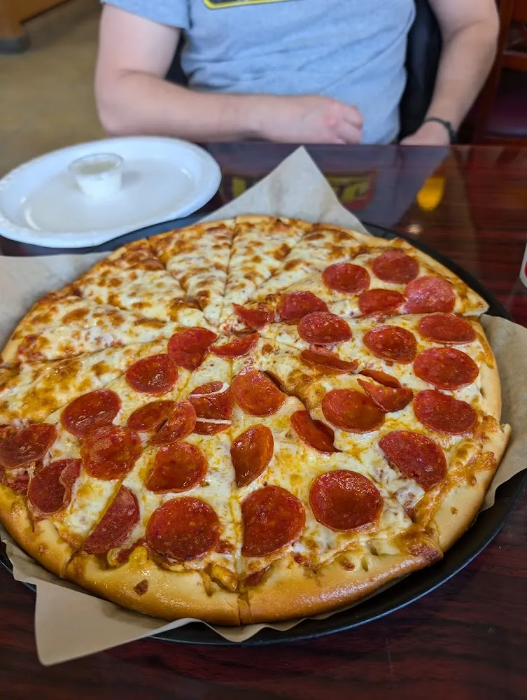 Half Pep Half Cheese Pizza
